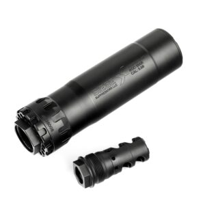 SIEGE SUPPRESSORS ROC556K - w/ STRONGHOLD HUB ADAPTER & DEFENDER 2 PORT MUZZLE BRAKE