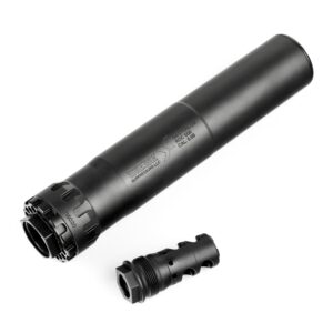 SIEGE SUPPRESSOR ROC556L w/ STRONGHOLD HUB ADAPTER & DEFENDER 2 PORT MUZZLE BRAKE